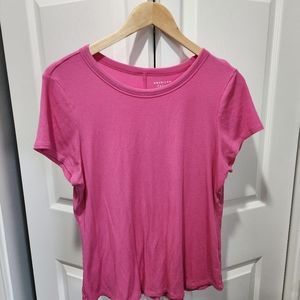 American Eagle Soft and Sexy Pink Ribbed Tee